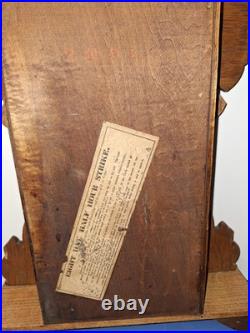 Antique 8 Day Seth Thomas City Series Eastlake Shelf Mantle Clock Working Alarm