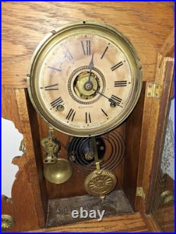 Antique 8 Day Seth Thomas City Series Eastlake Shelf Mantle Clock Working Alarm