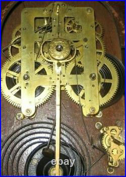 Antique 8 Day Seth Thomas City Series Mantel/ Shelf Chime Clock Working 298a