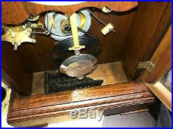 Antique 8 Day Seth Thomas City Series Omaha Mantle Chime Clock Working