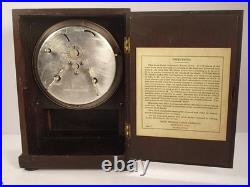 Antique 8 Day Seth Thomas Standish Automatic Alarm Wood Mantle Clock Works