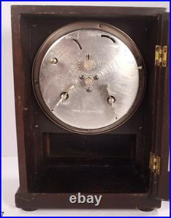 Antique 8 Day Seth Thomas Standish Automatic Alarm Wood Mantle Clock Works