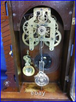 Antique 8 Day T/s With Alarm Seth Thomas College New York Mantel/shelf Clock