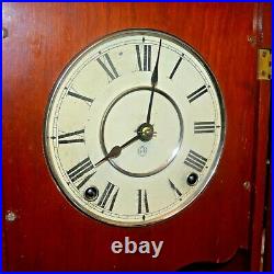 Antique 8 Day Time Strike Seth Thomas PANAMA Wall Clock Cherry