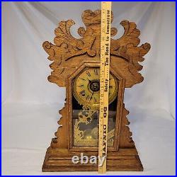 Antique 8 Day Waterbury Hardin/Seth Thomas Innards Frankenstein Alarm Clock