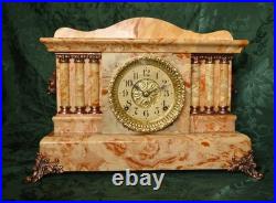 Antique Adamantine Seth Thomas Mantel Clock. Restored. Serviced