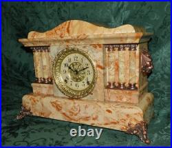 Antique Adamantine Seth Thomas Mantel Clock. Restored. Serviced