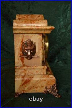 Antique Adamantine Seth Thomas Mantel Clock. Restored. Serviced