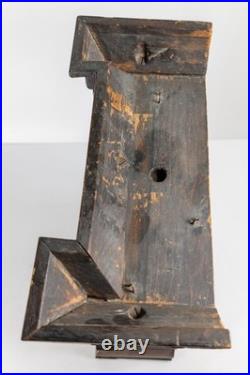 Antique American Seth Thomas Rosewood Veneer Column Shelf Clock Great Look