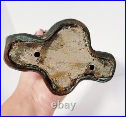 Antique Art Nouveau Bronze Lady Clock By Seth Thomas #c1