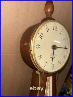 Antique Banjo Clock Seth Thomas 8 days 25 Long Homestead LOC BB