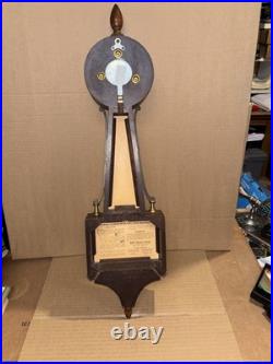 Antique Banjo Clock Seth Thomas 8 days 25 Long Homestead LOC BB