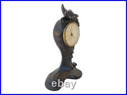Antique Benedict Art Nouveau Cast Metal Desk Clock c1895-1905 Seth Thomas Works