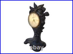 Antique Benedict Art Nouveau Cast Metal Desk Clock c1895-1905 Seth Thomas Works