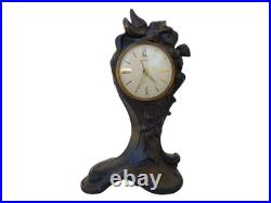 Antique Benedict Art Nouveau Cast Metal Desk Clock c1895-1905 Seth Thomas Works