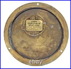 Antique Brass Seth Thomas Chelsea Ships Bell Clock With Key