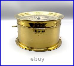 Antique Brass Ship's Maritime Clock + Key by Seth Thomas USA circa 1910 Antique Brass Ship's Maritime Clock + Key by Seth Thomas USA circa 1910