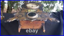 Antique C 1860 American Clock Co IRON FRONT Parlor Mantle Clock VIDEO RUNS
