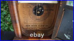Antique C 1870 New Haven Rosewood Finish Steeple Mantle Clock SEE VIDEO RUNS Antique C 1870 New Haven Rosewood Finish Steeple Mantle Clock SEE VIDEO RUNS