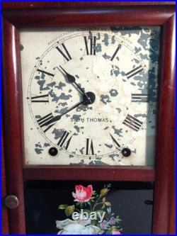 Antique C 1870 Seth Thomas MINI OGEE Mantle Clock Working 30 Hour 100% Original