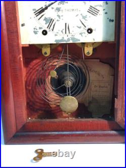 Antique C 1870 Seth Thomas MINI OGEE Mantle Clock Working 30 Hour 100% Original