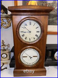 Antique C. 1880 Seth Thomas Mantle Calendar Clock Excellent working Condition