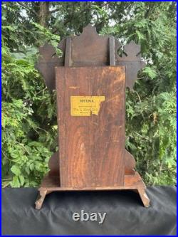 Antique C 1890 Gilbert HYENA Gingerbread Mantle Parlor Alarm Clock Runs VIDEO