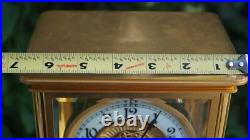 Antique C 1905 Waterbury TOULON Crystal Regulator Mantle Clock VIDEO BEAUTY Antique C 1905 Waterbury TOULON Crystal Regulator Mantle Clock VIDEO BEAUTY