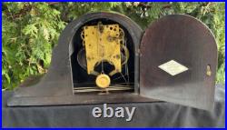 Antique C 1910s Gilbert Tambour Mantle Clock RUNS GOOD VIDEO BRASS HANDS Antique C 1910s Gilbert Tambour Mantle Clock RUNS GOOD VIDEO BRASS HANDS
