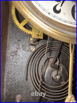 Antique C 1912 Waterbury FESTUS Mantle Clock & ALARM ALL ORIGINAL -with Key