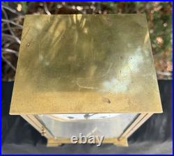 Antique C 1913 Seth Thomas EMPIRE #306 Crystal Regulator Clock RUNS GOOD VIDEO