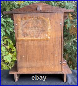 Antique C 1932 Sessions Gable #3 Cabinet Mantle Clock With ALARM SEE VIDEO