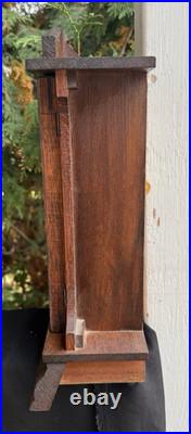 Antique C 1932 Sessions Gable #3 Cabinet Mantle Clock With ALARM SEE VIDEO