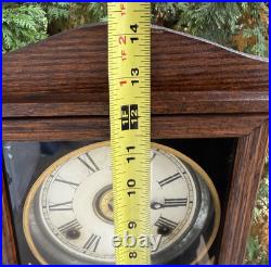 Antique C 1932 Sessions Gable #3 Cabinet Mantle Clock With ALARM SEE VIDEO