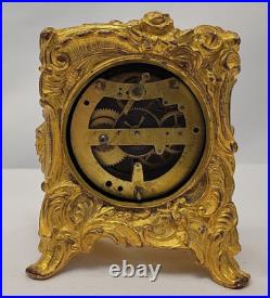 Antique Carved Stand Shelf Mantel Clock SethThomas