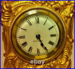 Antique Carved Stand Shelf Mantel Clock SethThomas