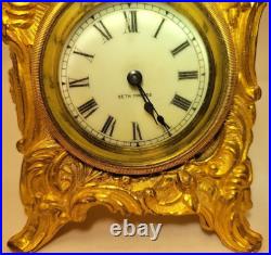 Antique Carved Stand Shelf Mantel Clock SethThomas