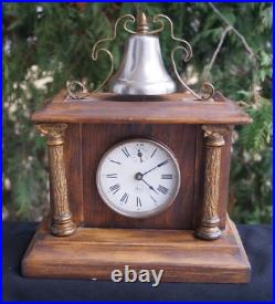 Antique Circa 1890 1910 C&G Co Bell Top Mantle Alarm Clock UNUSUAL RUNS Antique Circa 1890 1910 C&G Co Bell Top Mantle Alarm Clock UNUSUAL RUNS