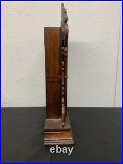 Antique Circa 1906-7 Seth Thomas Metal Series #4 Oak Parlor Clock Working