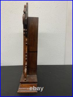 Antique Circa 1906-7 Seth Thomas Metal Series #4 Oak Parlor Clock Working