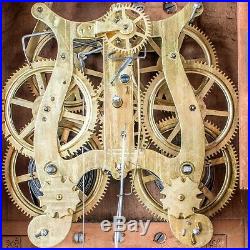 Antique Clock Seth Thomas Miniature Triple Decker Parlor Lyre Mechanical Fancy+