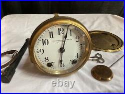 Antique Cowell & Hubbard Seth Thomas Mantle Clock With 48j Movement. Works. Rare