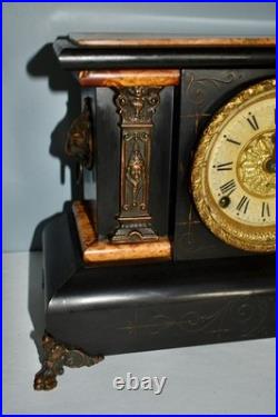 Antique Decorative Ornate Seth Thomas Victorian Mantel Clock