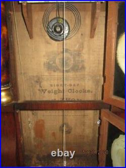 Antique Double Decker 8 day Clock, restored guaranteed, Seth Thomas