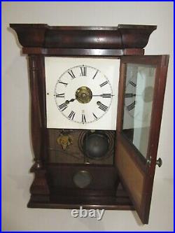 Antique Early Seth Thomas Mantel Clock with Alarm, 30-Hour, Time/Strike