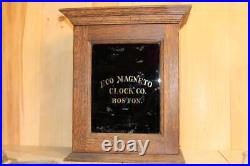 Antique Eco Magneto / Seth Thomas Master Clock Rare Solid 1/4 Sawn Oak Case