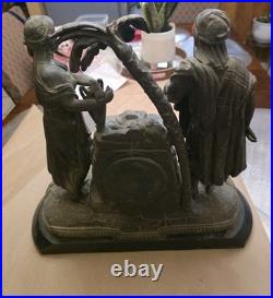 Antique Figural Seth Thomas Mantle Clock Very Beautiful Non Working Condition
