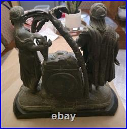 Antique Figural Seth Thomas Mantle Clock Very Beautiful Non Working Condition