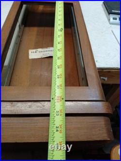 Antique German Wood Wall Weight Clock, Case Only- 35 Tall Antique German Wood Wall Weight Clock, Case Only- 35 Tall