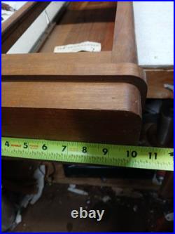 Antique German Wood Wall Weight Clock, Case Only- 35 Tall Antique German Wood Wall Weight Clock, Case Only- 35 Tall